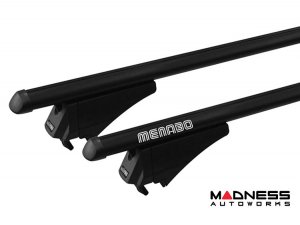 Alfa Romeo Stelvio Roof Rack Cross Bars - for models w/ factory roof rails - Black (2017-2025) Alfa Romeo Stelvio Roof Rack Cross Bars - for models w/ factory roof rails - Black (2017-2025)